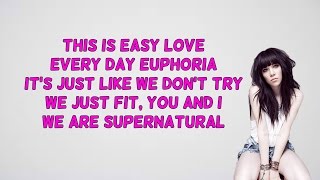 Danny L Harle - Super Natural feat. Carly Rae Jepsen (Official lyrics) [lyric video]