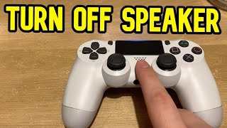 How To TURN OFF PS4 Controller Speaker Volume (2021)