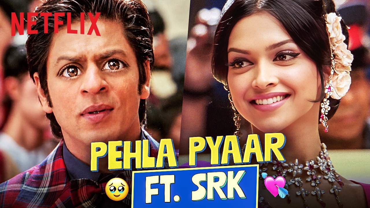 ⁠7 Minutes Of SRK Falling In LOVE At First Sight👀🤭 | OSO, KHNH, Dil Se & More | Netflix India