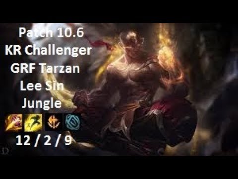 GRF Tarzan - Lee Sin Jungle vs Ekko - KR Challenger 1062 LP - Patch 10.6
