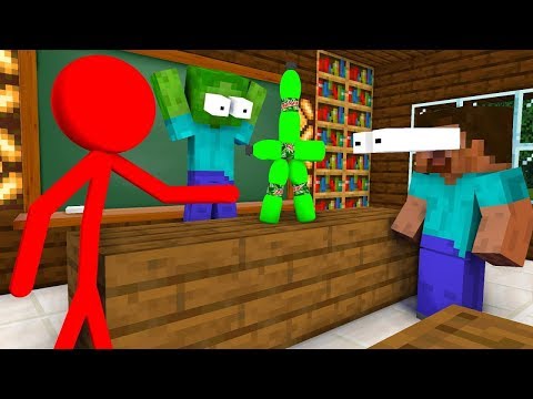 Monster School - EPIC FLOOR IS LAVA CHALLENGE - Minecraft Animation