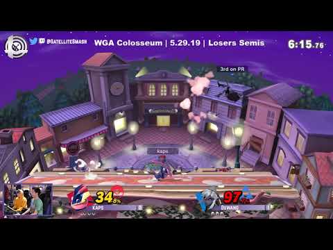 Kaps (Greninja) vs. Duwang (Link, Mario) - WGA Colosseum 19 - Losers Semis