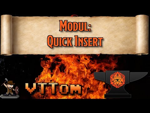 Quick Insert - Foundry VTT [Toms Module]