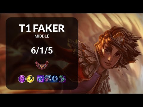 T1 Faker Taliyah vs Vladimir MIDDLE - KR GRANDMASTER Patch 13.20