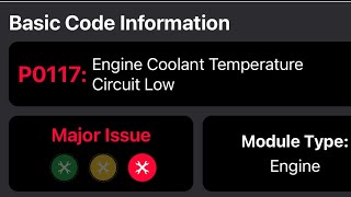 P0117 Engine Coolant Temperature Sensor (G62) Part 1