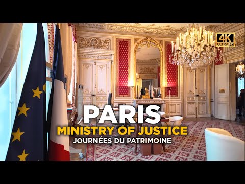 PARIS Walk - découverte du Ministère de la Justice - Journées du Patrimoine - 4K