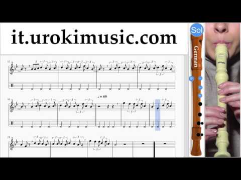 Corso di Flauto Dolce G. Lukas Graham - 7 Years Tablature Tab Parte#2 um-i276
