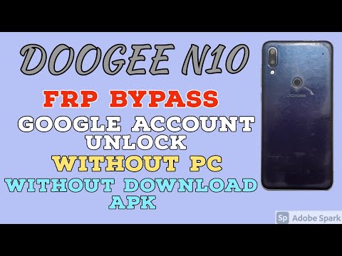 DOOGEE N10 Google Account unlock without PC.frp bypass DOOGEE N10 without PC