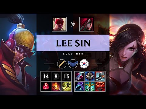 Lee Sin Mid vs Katarina - KR Diamond Patch 25.16