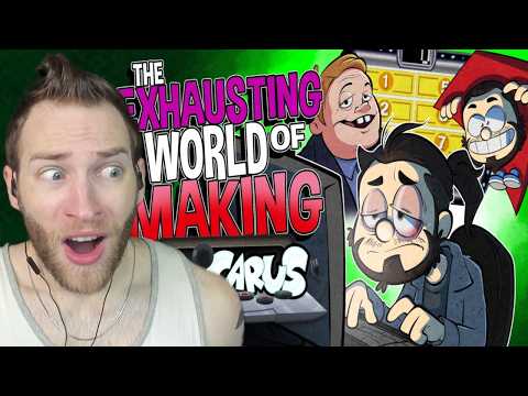 WHY DOES HE DO THAT?! Reacting to "The Exhausting World of Making a Caddicarus Video" by Caddicarus