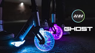 NEON Ghost Kids Scooter with Dynamic Lights 👻