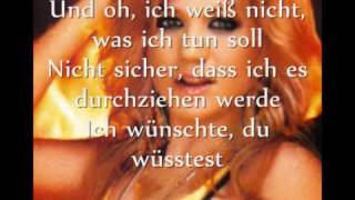 Kelly Clarkson I hate myself for Losing you with  German translation