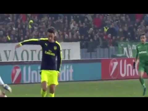 Golazo de Ozil - Arsenal 3 Ludogorets 2