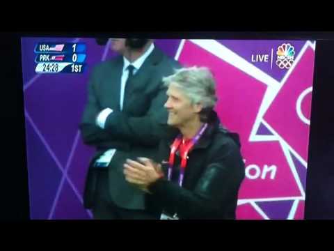 Abby Wambach Goal vs North Korea - USWNT Olympics 7/31/12