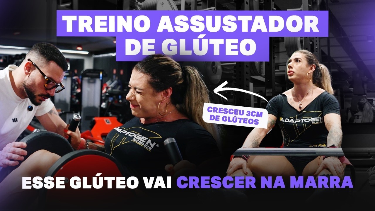 TREINO DE GLÚTEOS ASSUSTADOR COM A JU CACERES