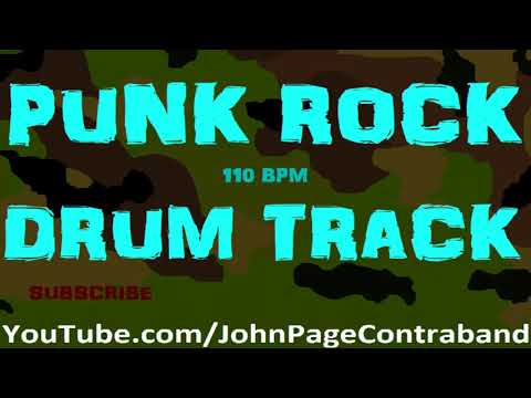 Punk Rock Drum Track 110 bpm Backing Track