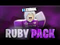 Raiding With The New RUBY Pack In Da Hood! 💎*ACCUSED 3X*