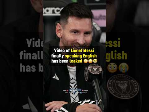 Messi SPEAKING ENGLISH 🚨👀 #football