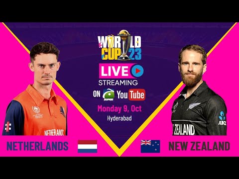 🔴ICC World Cup 2023 | Live Score | New Zealand vs Netherlands | 6th Match | NZ vs NED | 09 OCT 2023