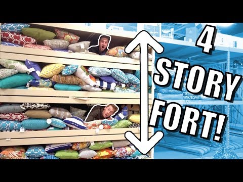 4 STORY PILLOW FORT!