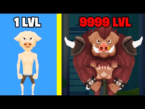 MAX LEVEL "PIG MAN" EVOLUTION IN TOUGH MAN!