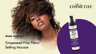 Aunt Jackie's Grapeseed Frizz Patrol Setting Mousse - 8oz