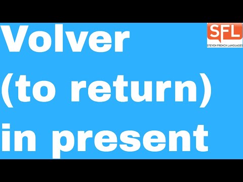 GCSE Spanish - How to conjugate VOLVER (to return) in Spanish in the present tense