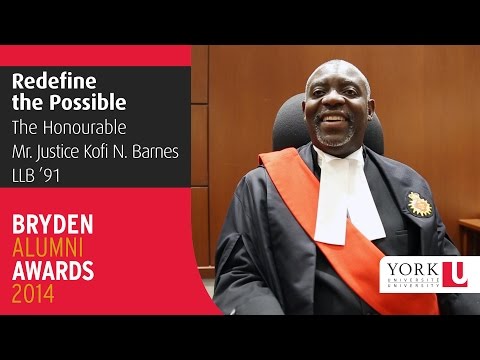2014 Bryden Alumni Awards - Kofi N. Barnes, LLB ‘91 (Redefine the Possible)