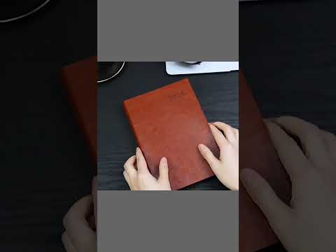 Customized Packaging and Logo pu leather soft cover diaries for Year 2024 with paper box printing