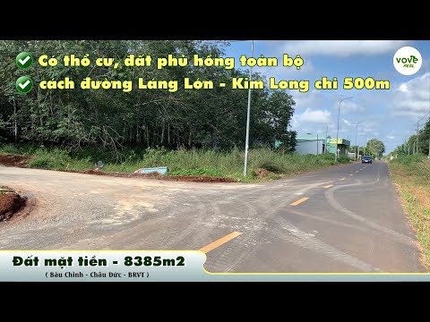 Bán đất mặt tiền cách đường Láng Lớn - Kim Long - Mỹ Xuân chỉ 500m, đất phủ hồng