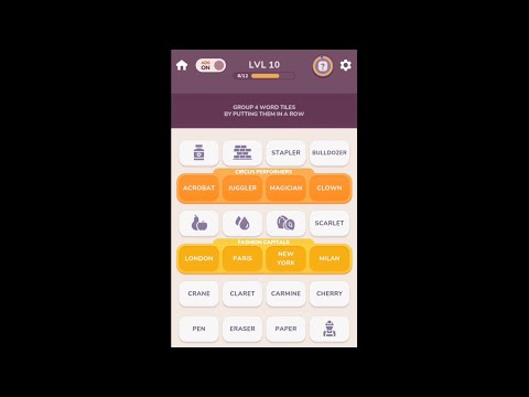 Word Jam - Association Puzzle - Levels 1-10 - YouTube