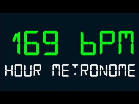 169 BPM (Beats Per Minute) Hour Metronome