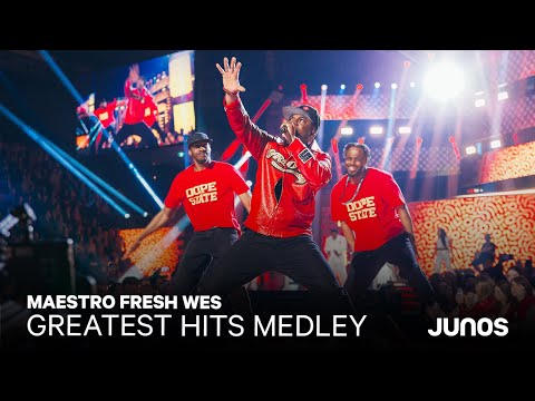Maestro Fresh Wes performs a medley of his greatest hits at The 2024 JUNO Awards on CBC
