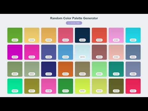 Random Colour Generation In Javascript