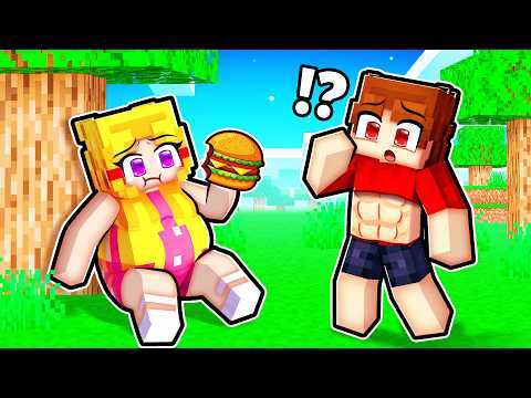 I Evolved From FAT to MUSCULAR in Minecraft!