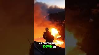 Escape from Palisades Fire Fleeing Explosive Wildlife. #palisadesfire #pacificpalisades #shorts