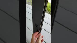 How to properly open the sliding glass doors