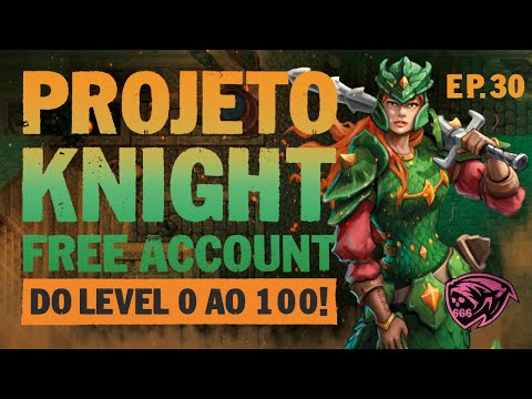 TIBIA - Projeto Knight - FreeAccount - Tutorial do Level 95 ao 96 - Hunting Nova na Série - EP 30
