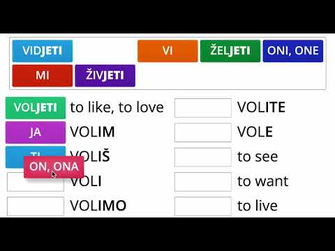 Learn Croatian: The Present Tense - Irregular 'JETI' verbs
