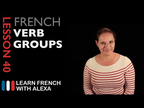 The 3 French verb groups