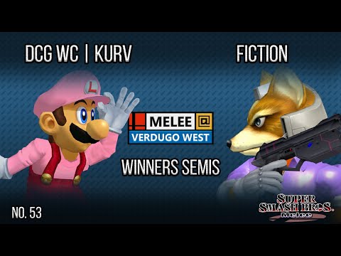 Melee @ Verdugo #53 - DCG WC | Kurv (Luigi) VS Fiction (Fox) - SSBM - Winners Semis