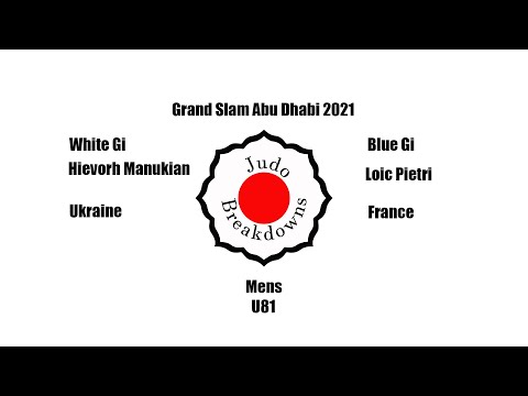 Hievorh Manukian vs. Loic Pietri Judo Match at the Grand Slam Abu Dhabi 2021 Mens U81