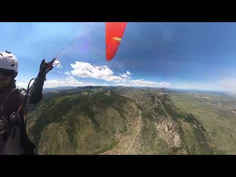 Paragliding cross country hyperlapse - Golden to Boulder, Colorado