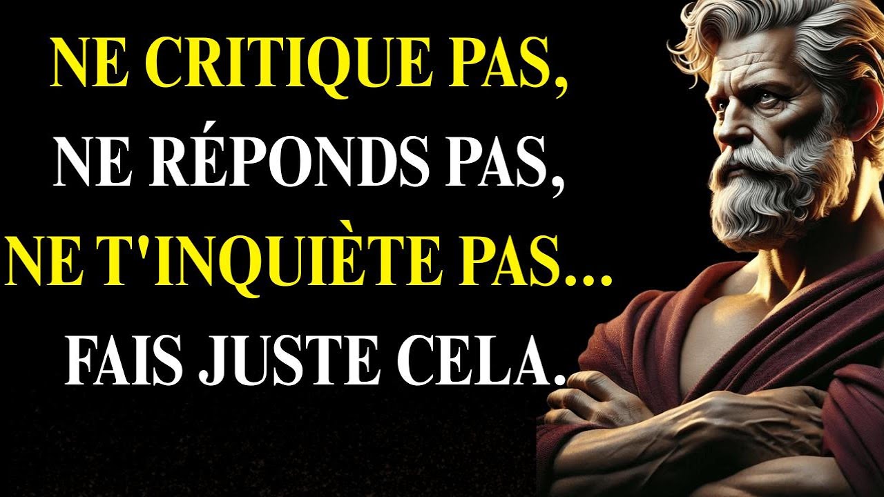 🔥 Comment NE JAMAIS Se Laisser IMPACTER Par Les Autres | STOÏCISME