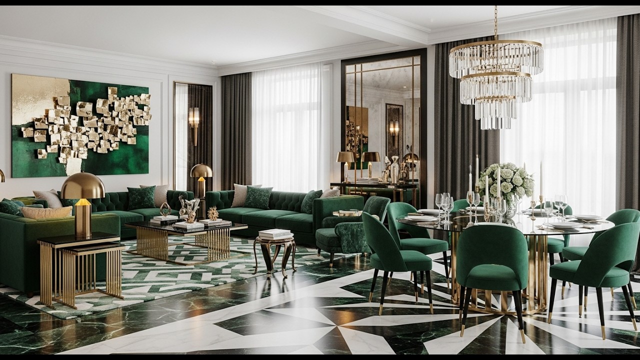 Modern Living Room and Dining Room Combo Ideas | Open-Concept Interior Design Inspiration