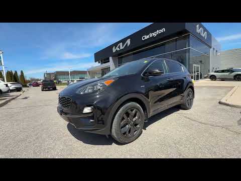 2022 Kia Sportage in Black for sale at Clarington Kia in Bowmanville, ON