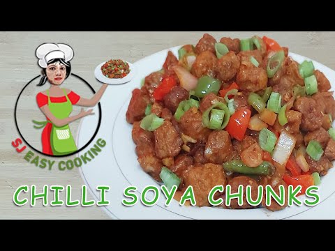 Chilli Soya Chunks | Easy  to Prepare Soya Chunks Recipe