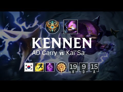 Kennen AD Carry vs Kai'Sa - KR Challenger Patch 8.11