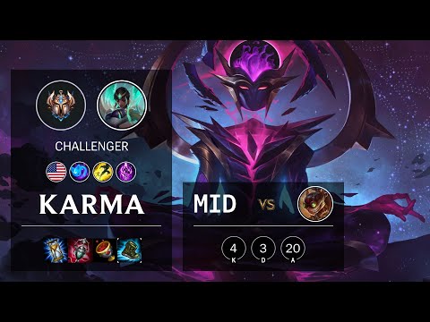 Karma Mid vs Ziggs - NA Challenger Patch 10.16