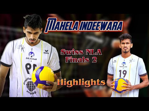 Swiss volleyball NLA finals 2 mahela indeewara highlights amriswil vs schonenwerd